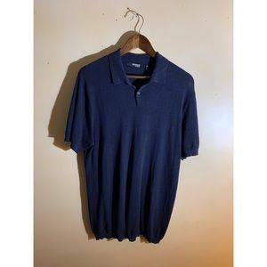 Murano Silk Blend Muscle Fit Collared Shirt (Men’s)